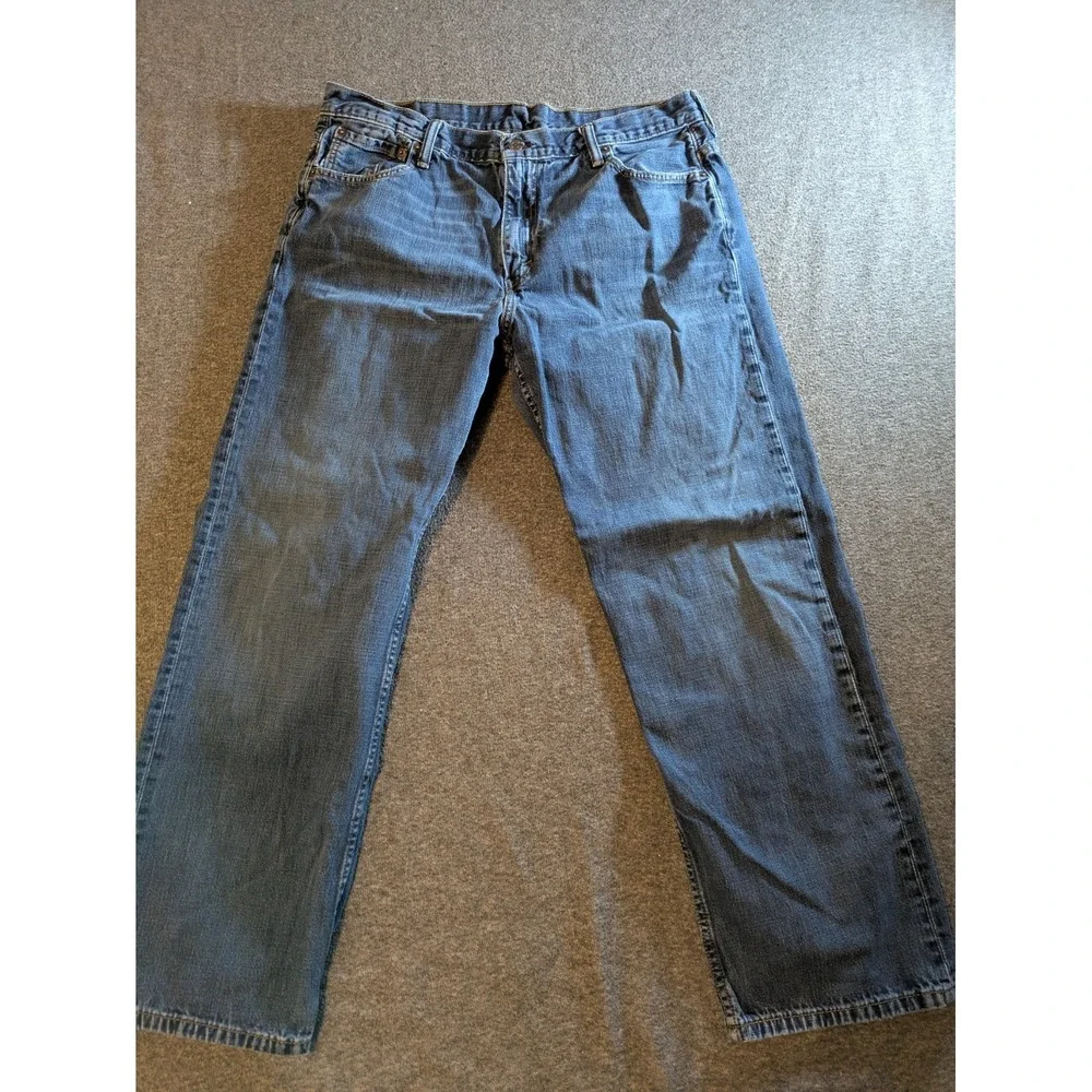 Levi's 569 Jeans Mens 36x32 Med Wash Blue Relaxed Straight Denim Casual